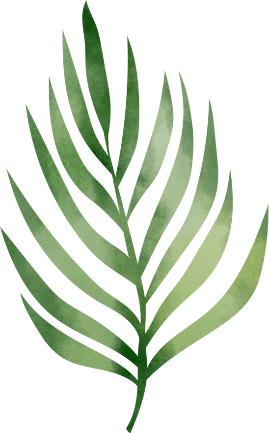 Watercolor Leaf Object